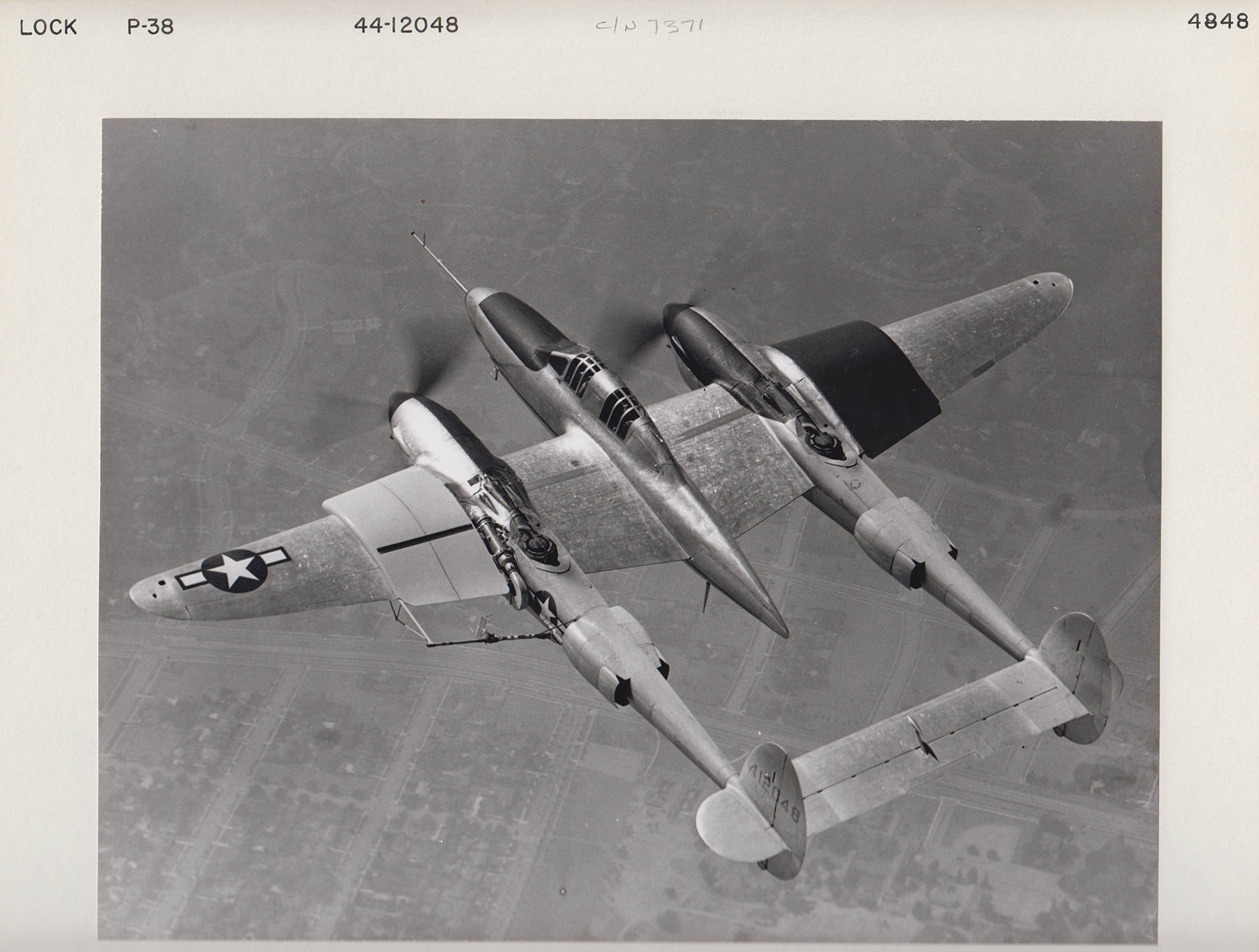 Lockheed P-38 Lightning, undated (MS-344, Box 99, File 11, Identifier # 4848)