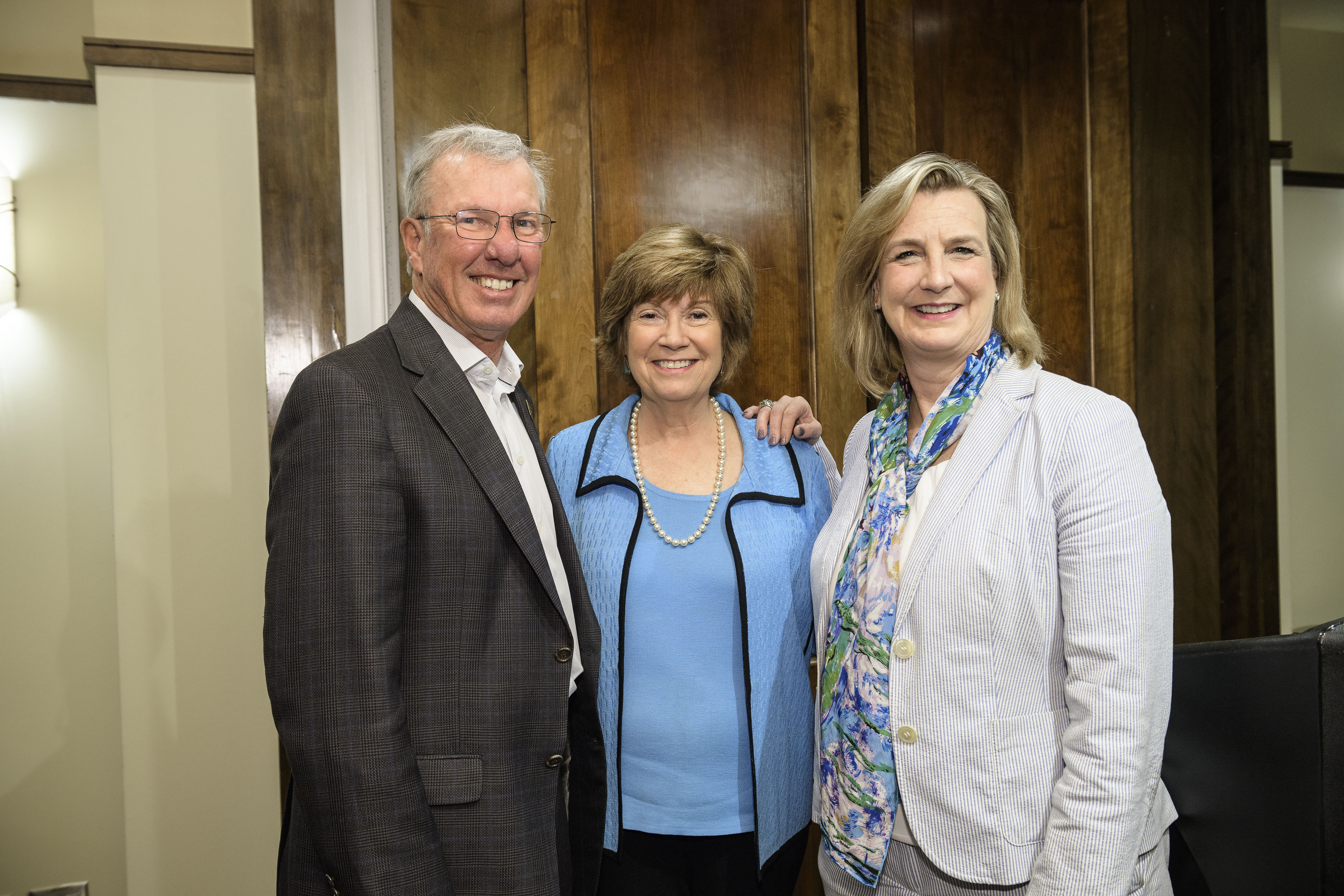 Ann and Rob Weisgarber with President Schrader