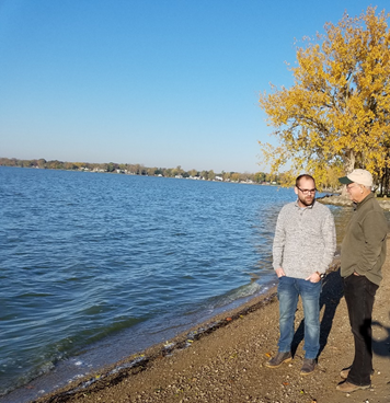 Photo of Stephen Jacquemin and David Nolin at the Lake Campus
