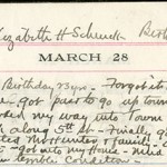 JGC Schenck diary entry, March 28, 1913