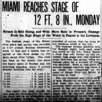 Miami Reaches Stage of 12 Ft, 8 in., Monday