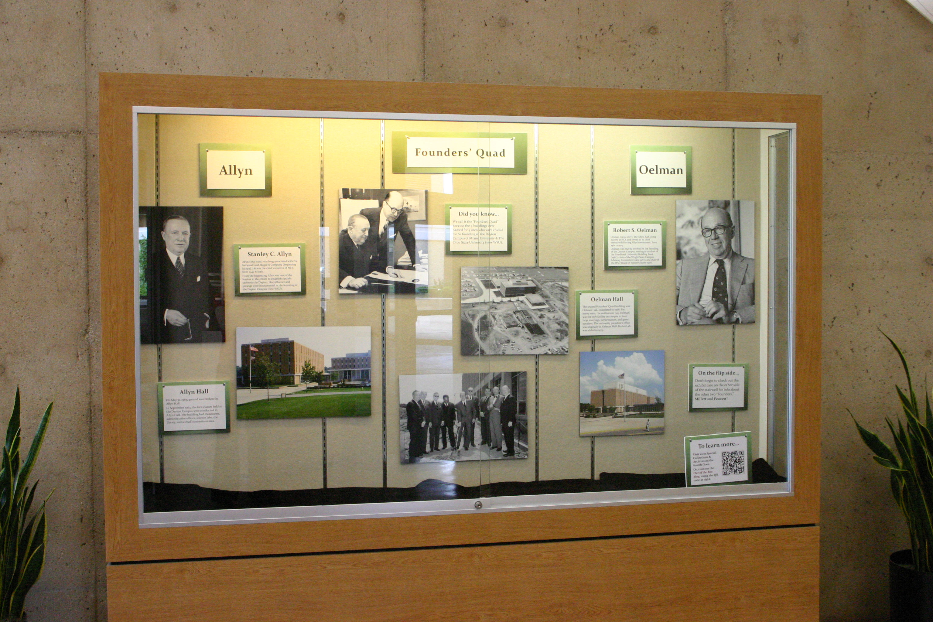 Founders' Quad Exhibit: Allyn and Oelman