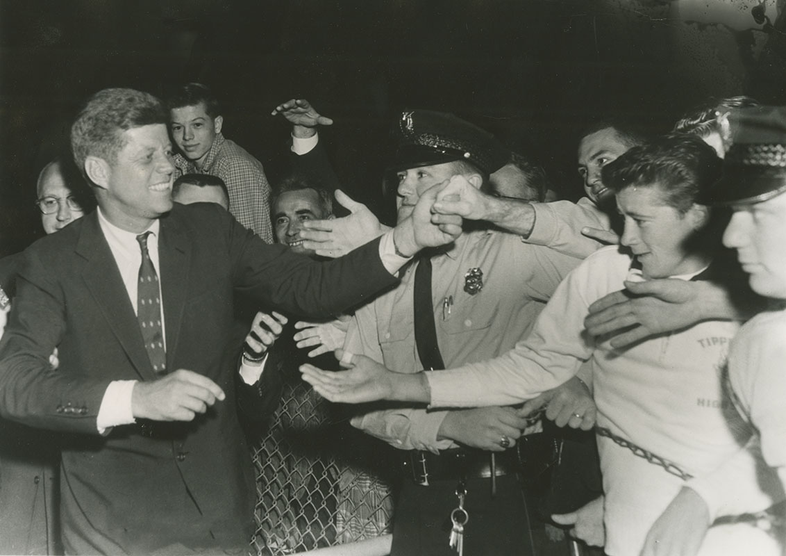 Kennedy at Cox Airport (Oct. 1960)