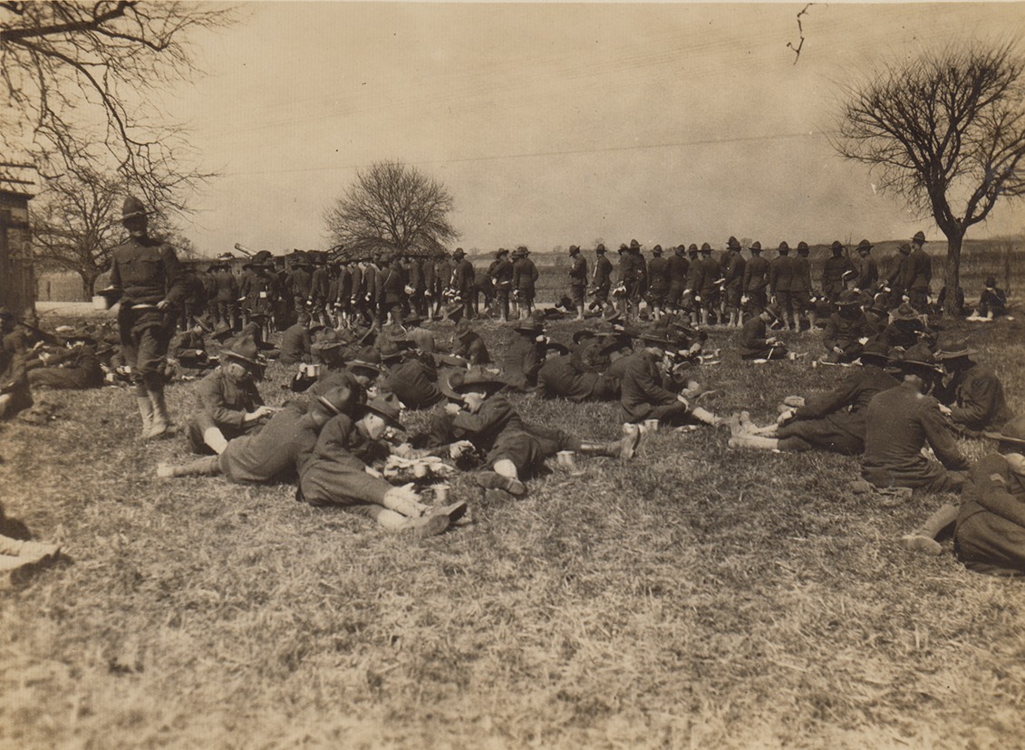Soldiers at Camp Sherman, 1918 (from MS-100)
