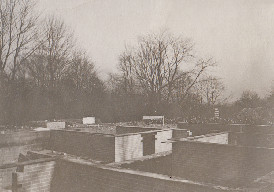Hawthorn Hill, exterior construction, 1913 (MS-216, 7:13)