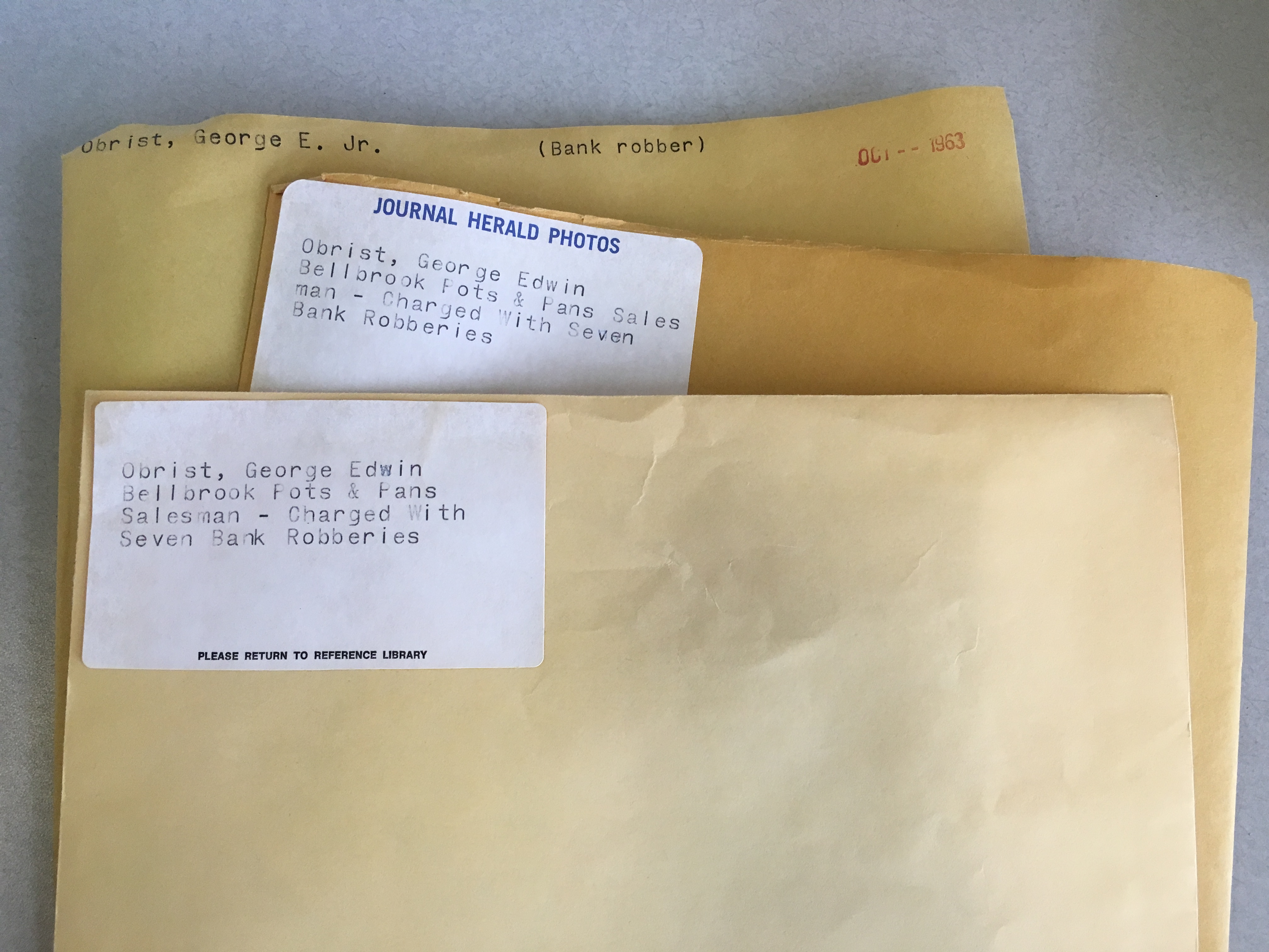 Files about George E. Obrist, Jr., from the DDN Archive